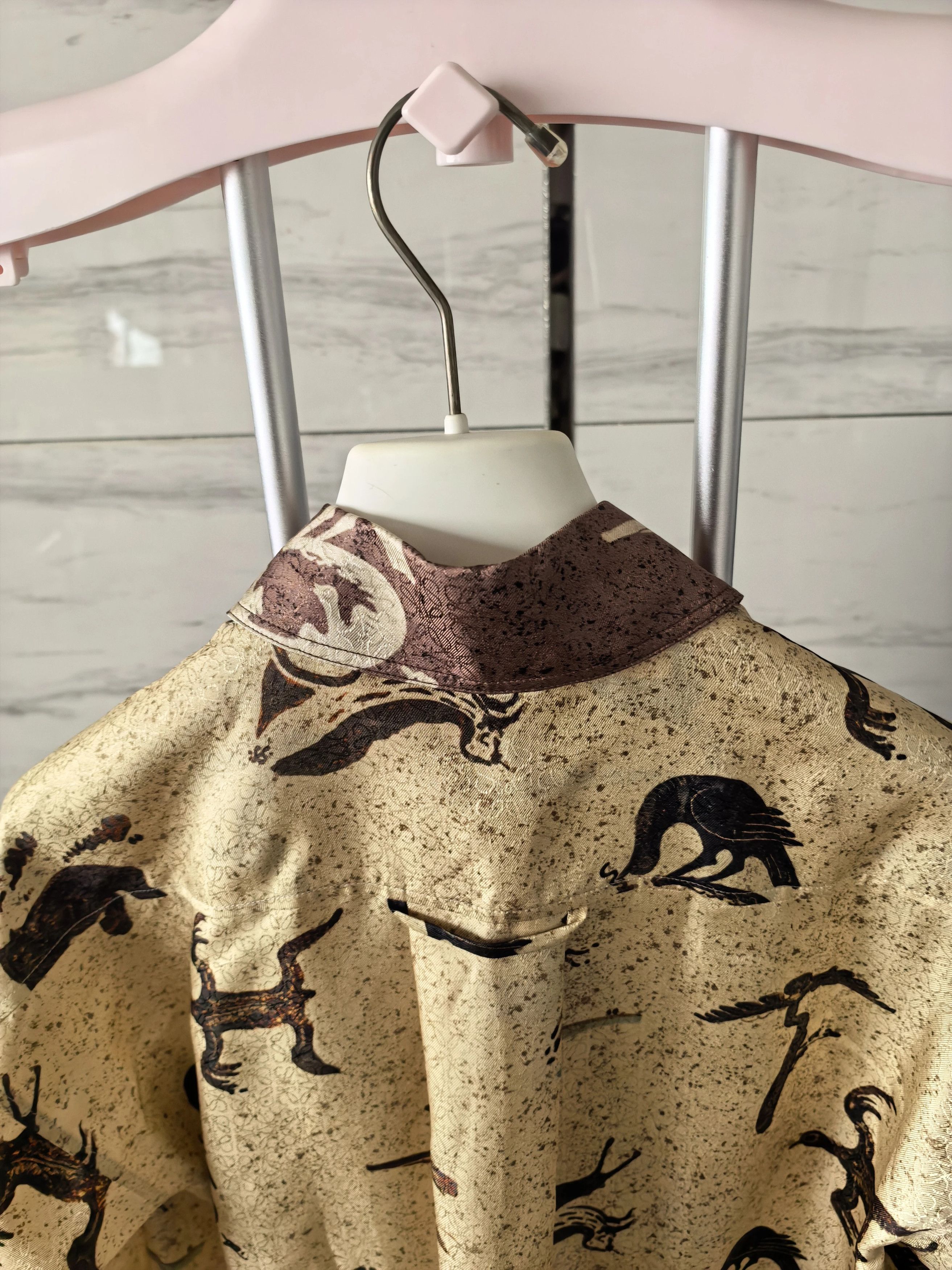 Loewe LOEWE ss23 animal print all over logo long shirt jacket Size XXS / US 00 / IT 34 - 5 Thumbnail