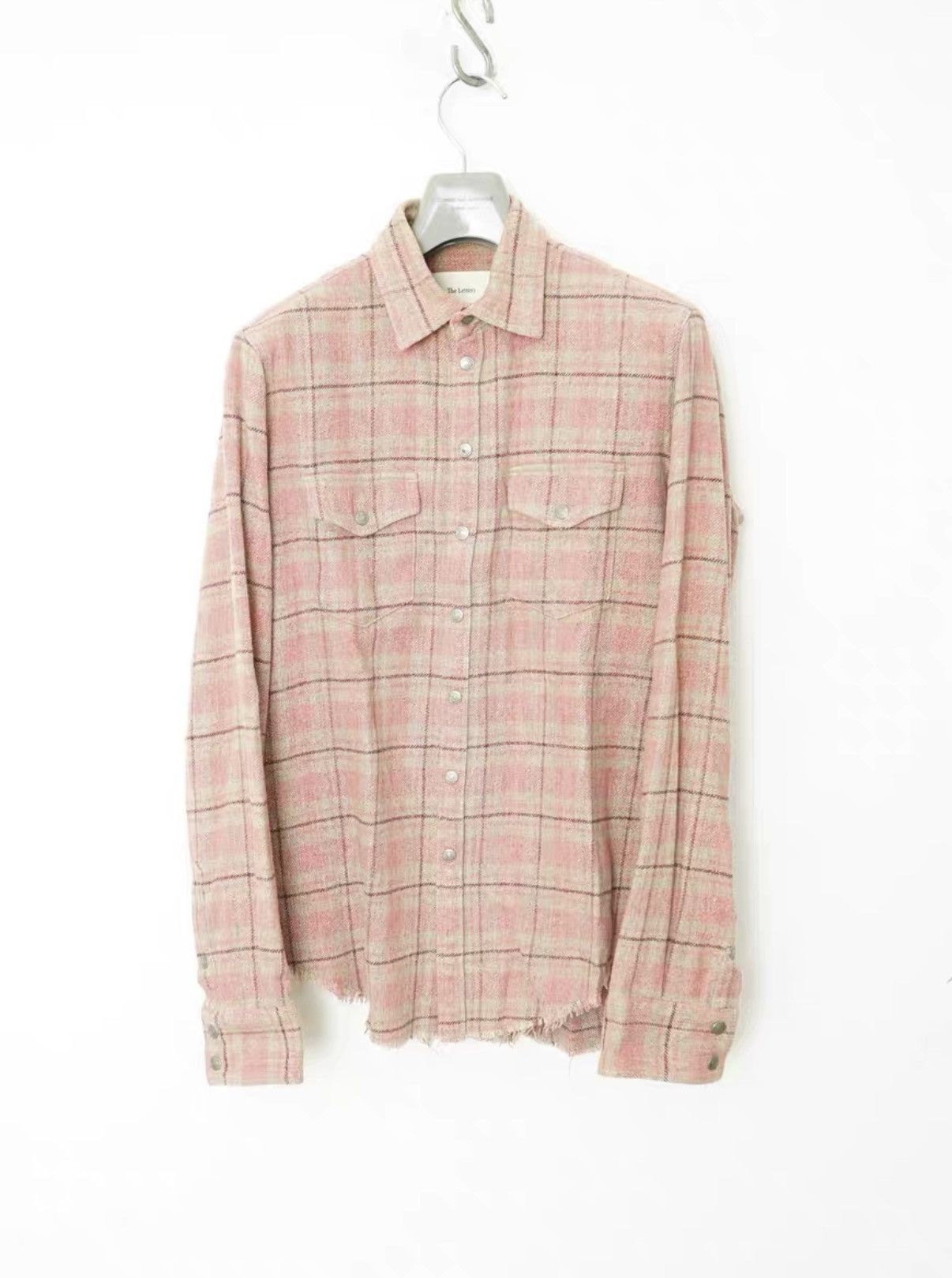 The Letters The Letters Plaid Distressed Shirt Size US M / EU 48-50 / 2 - 1 Thumbnail