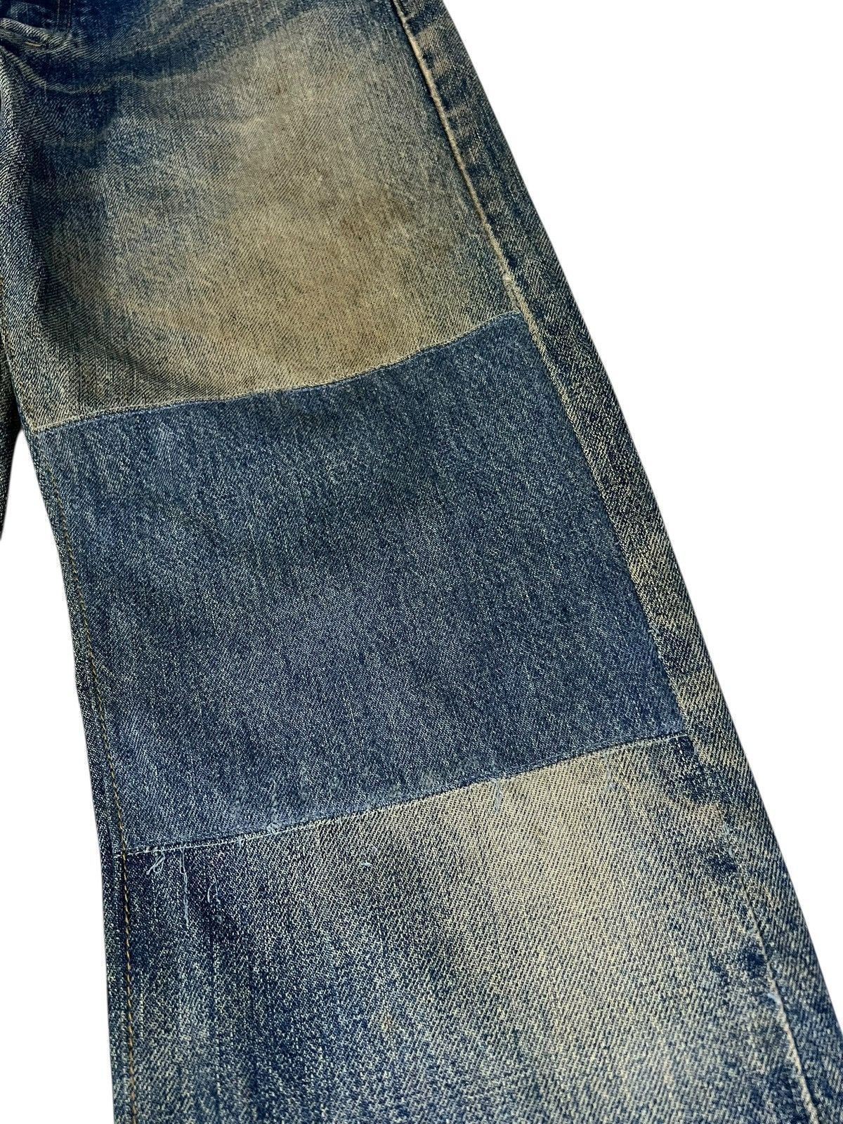 Levi's Vintage Levis 702 Big E Repaired Selvedge Backle Back Jean Size US 29 - 5 Thumbnail