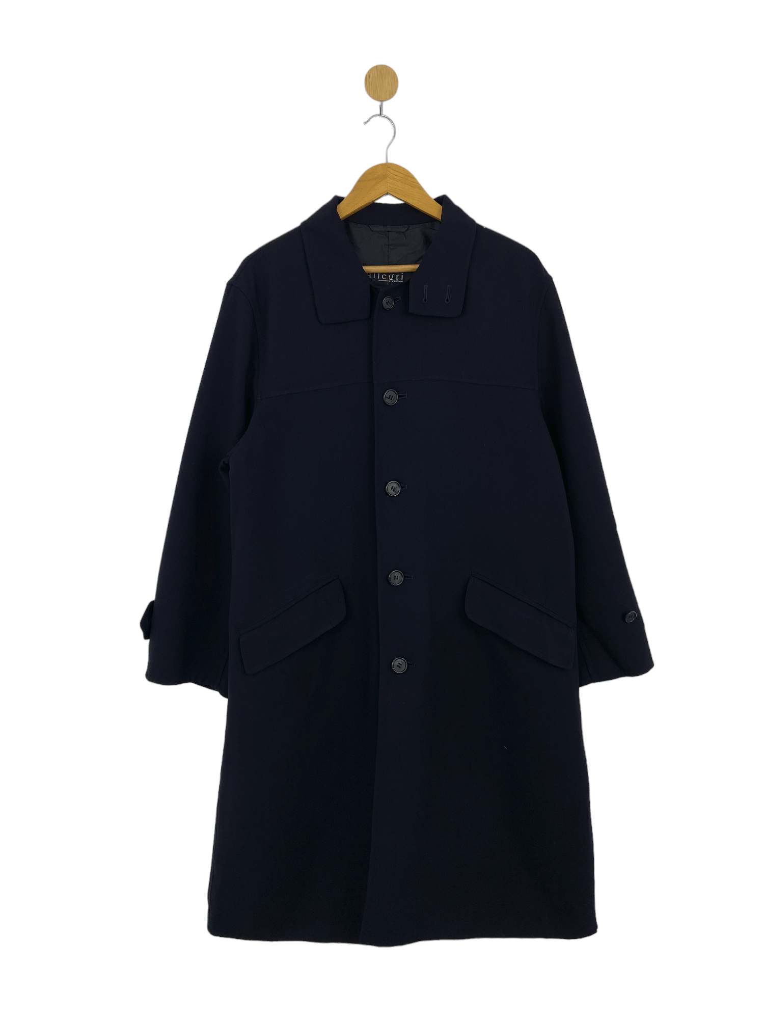 image of Vintage Allegri Button Up Long Jacket in Dark Blue, Men's (Size Small)