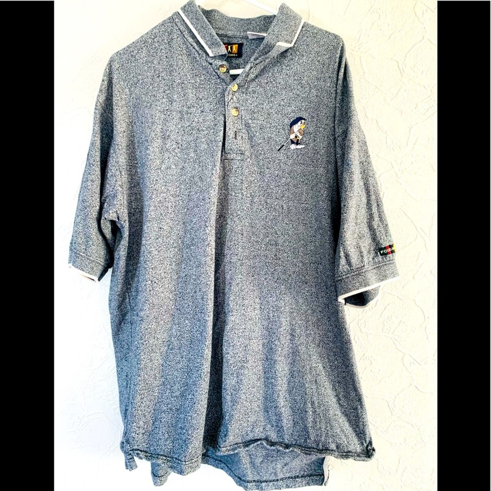 Disney VINTAGE DISNEY DWARF DOPEY EMBROIDERED GOLF POLO MENS XL Size US XL / EU 56 / 4 - 1 Thumbnail