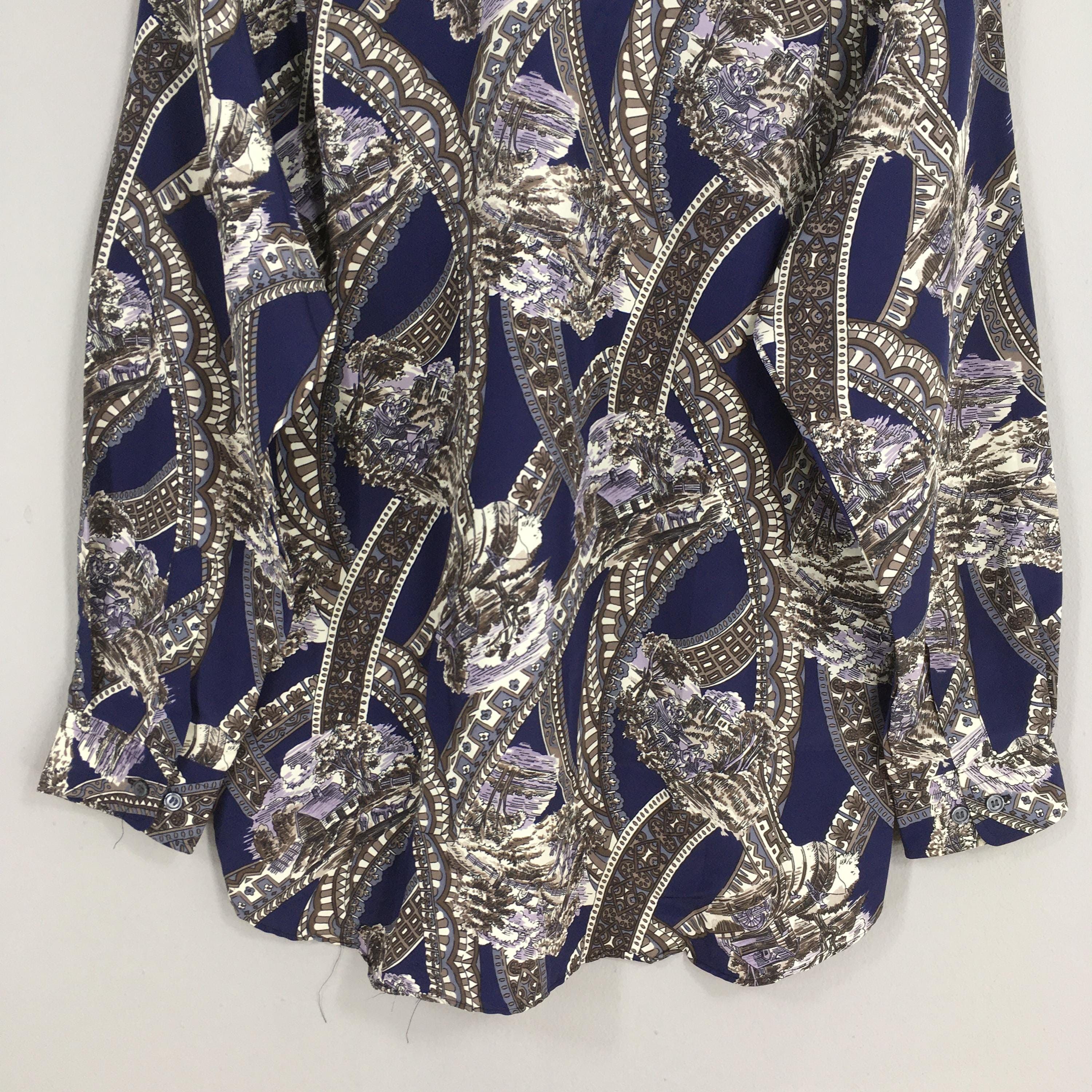 Other Vintage 90s Novelty Baroque Pop Art Polyester Shirt Medium Size US M / EU 48-50 / 2 - 9 Thumbnail