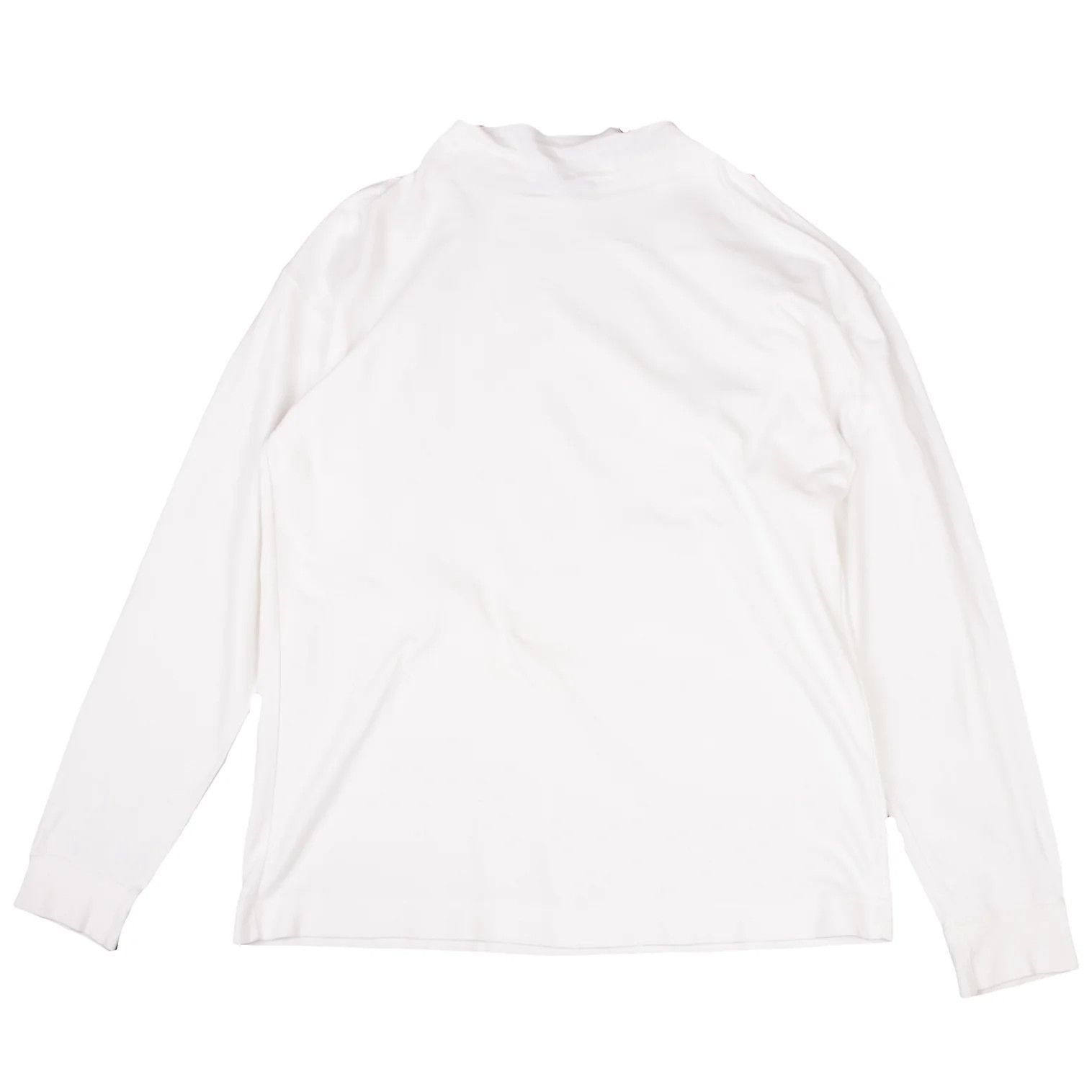 Issey Miyake Cotton High Neck Cut and Sew Top in White, Size M Size US M / EU 48-50 / 2 - 1 Thumbnail
