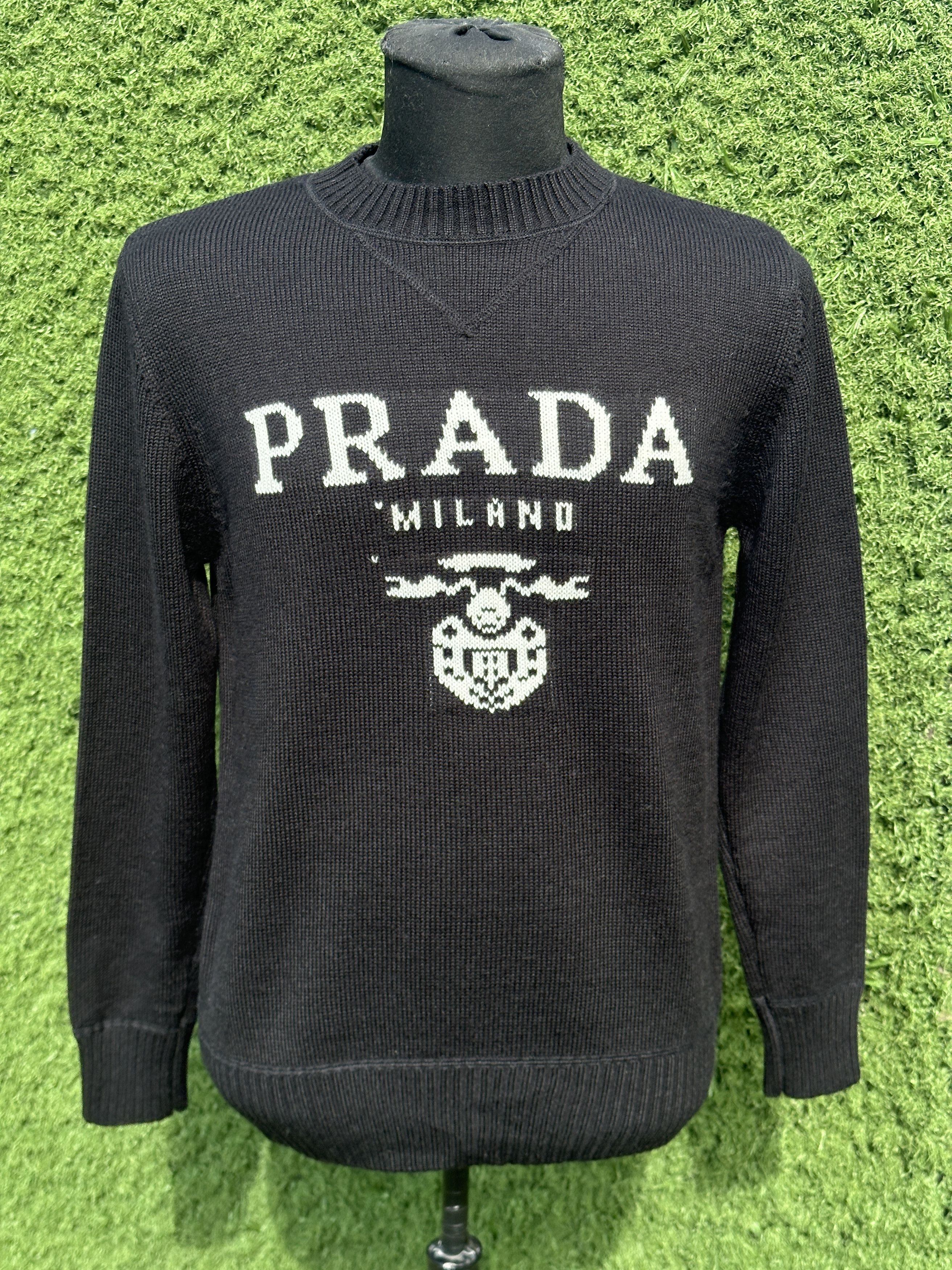 Prada Prada Milano Logo Crest Wool Women Size 40 Leopard Hem Italy Size S / US 4 / IT 40 - 1 Thumbnail