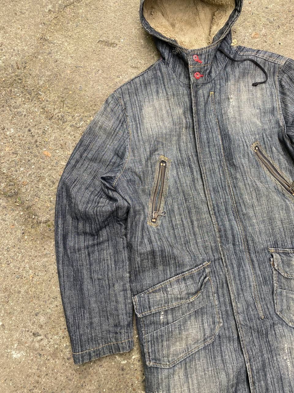Japanese Brand × Vintage Diesel like if six was nine style mohair distressed jacket Size US XL / EU 56 / 4 - 4 Thumbnail