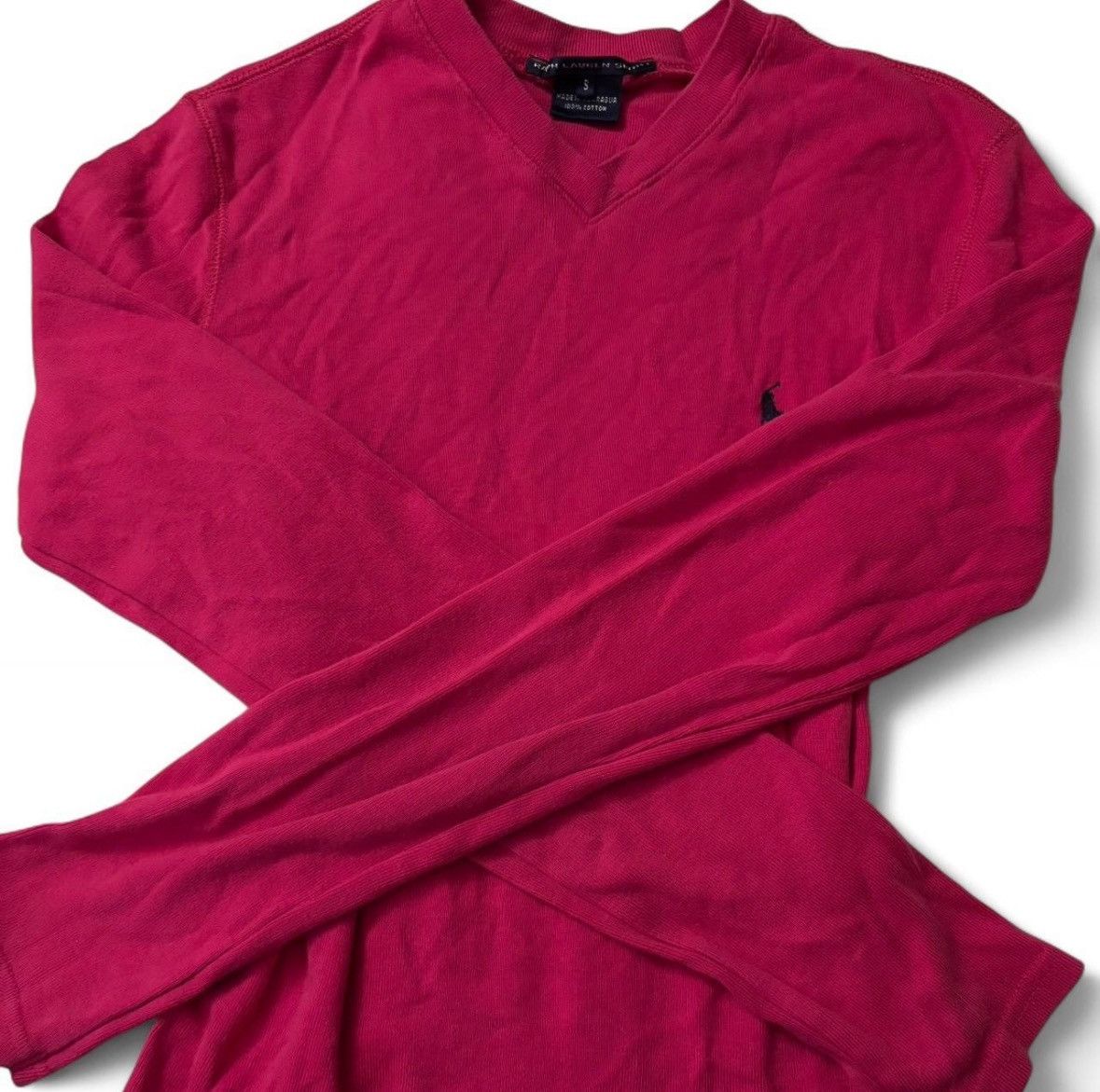 Polo Ralph Lauren Vintage Hot Pink Ralph Lauren Long Sleeve Size S / US 4 / IT 40 - 2 Thumbnail