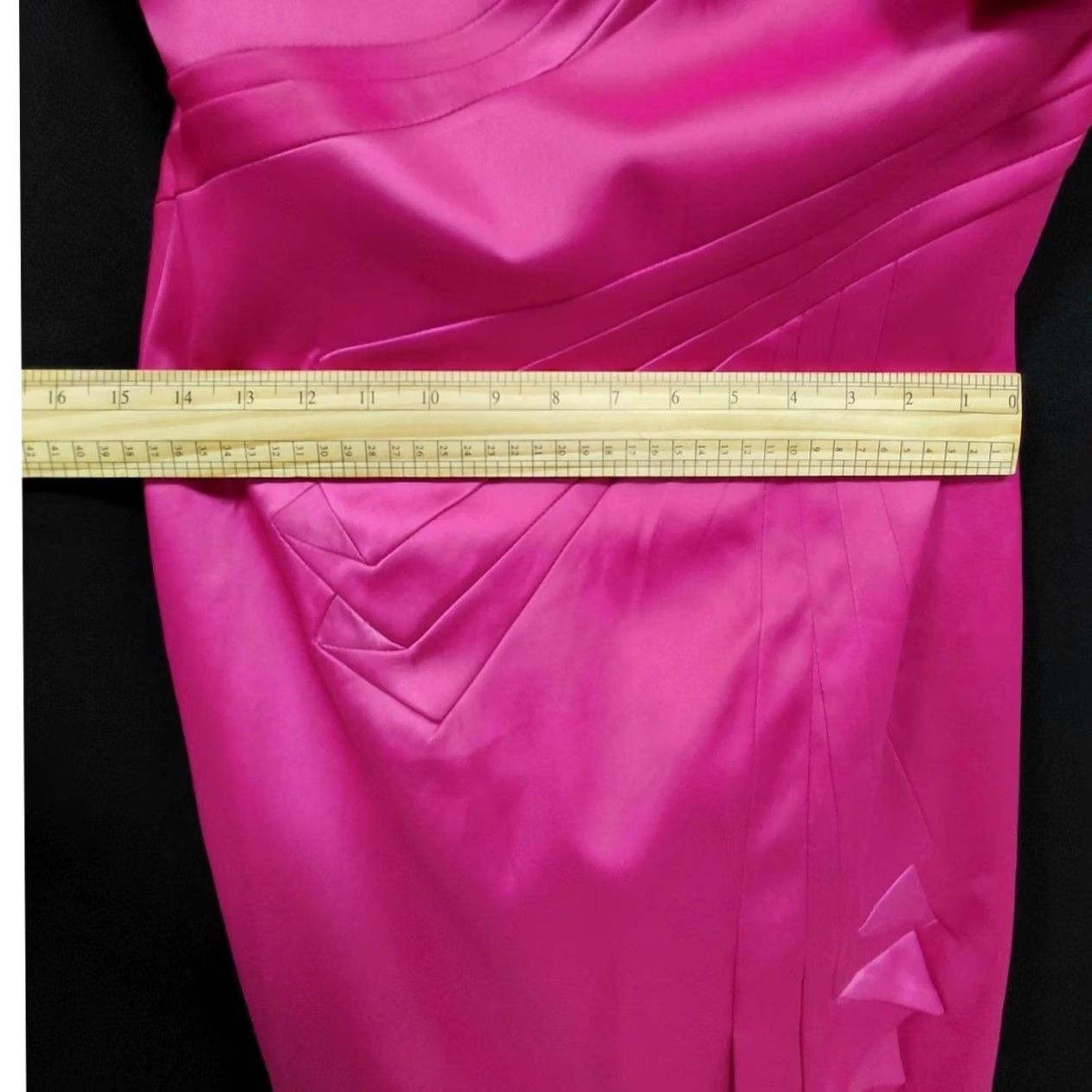 Karen Millen KAREN MILLEN ENGLAND Skirt Womens 12 Pink Acetate Silk Blend Pencil Size Size 34" / US 12 / IT 48 - 7 Thumbnail