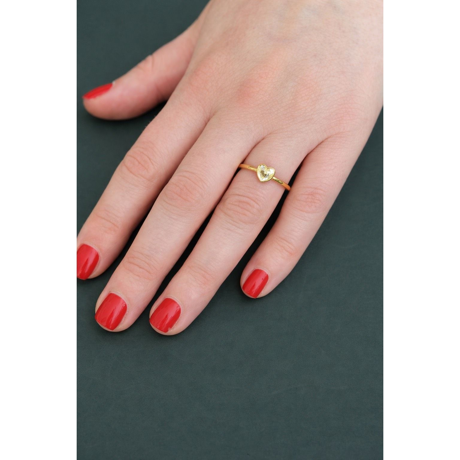 Other Pandora Radiant Heart Ring | 18k Gold-Plated Sterling Silver Size ONE SIZE - 4 Thumbnail