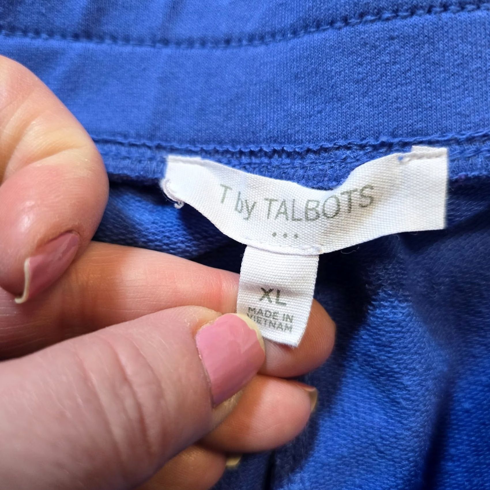 Talbots Talbots Pants Womens XL Blue Purple Wide Leg Pull On Sweatpants Casual Size 40" / US 18 - 4 Thumbnail