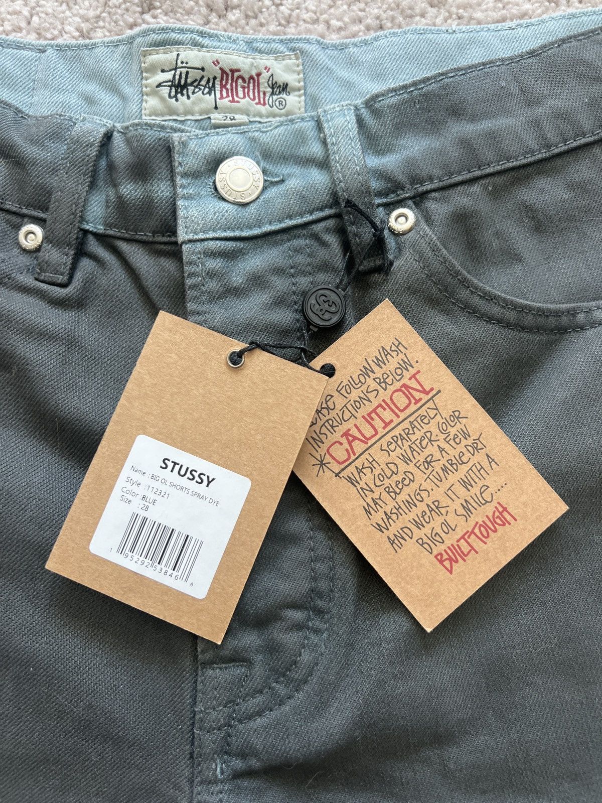 Stussy × Vintage Stussy Big Ol Shorts Spray Dye Size US 28 / EU 44 - 4 Thumbnail