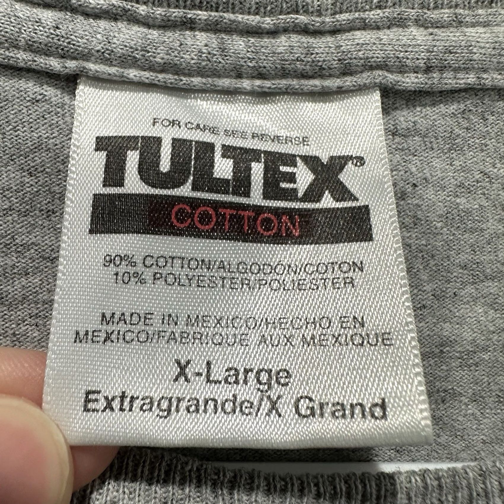 Tultex Vintage Tultex Shirt Mens XL Gray American Flag Faded Distressed Graphic Tee GUC Size US XL / EU 56 / 4 - 7 Thumbnail