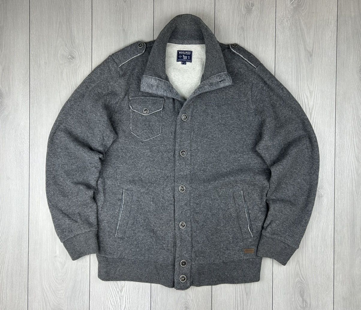 Woolrich Woolen Mills Woolrich Sweater Jacket Grey Size XL Size US XL / EU 56 / 4 - 1 Thumbnail