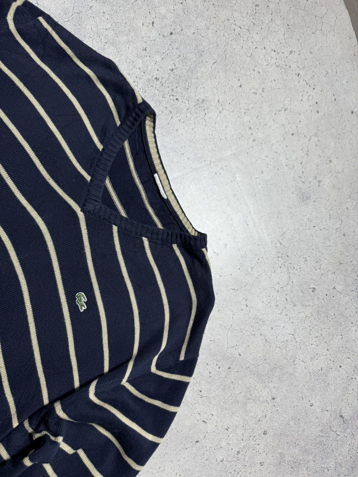 Lacoste Lacoste Vintage Stripes Sweater Size US XL / EU 56 / 4 - 4 Thumbnail