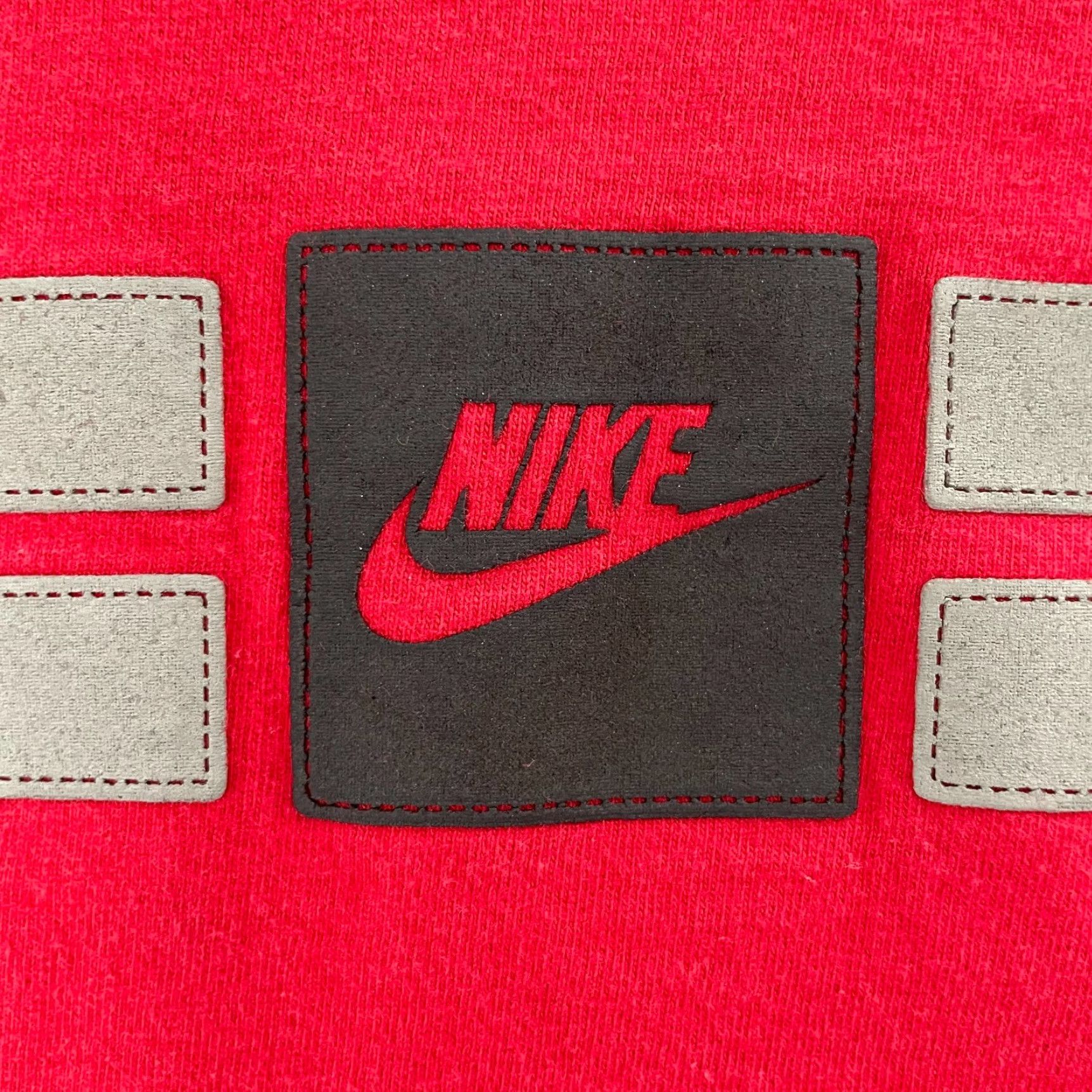 Nike VINTAGE Nike Shirt Adult 2XL Red Long Sleeve Swoosh Logo Mens XXL Hip Hop Y2K Decade 90s Theme Size US XXL / EU 58 / 5 - 5 Thumbnail