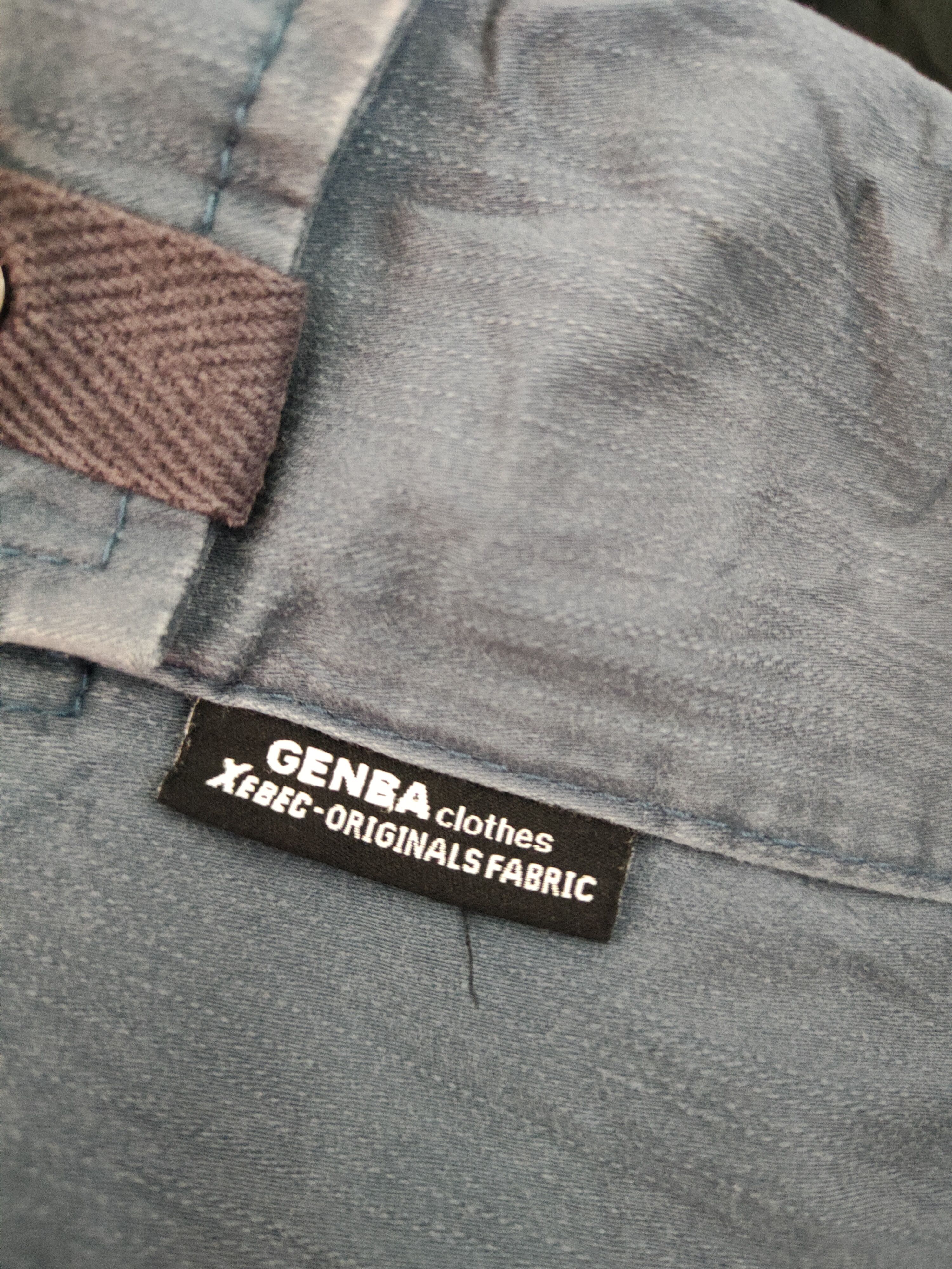 Japanese Brand Genba-Xebec Blue Multipocket Tactical Cargo Pants #S1304 Size US 31 - 14 Thumbnail