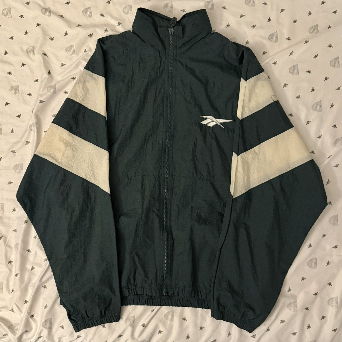 Reebok × Vintage Green Reebok Hooded Track Jacket Size US M / EU 48-50 / 2 - 1 Thumbnail