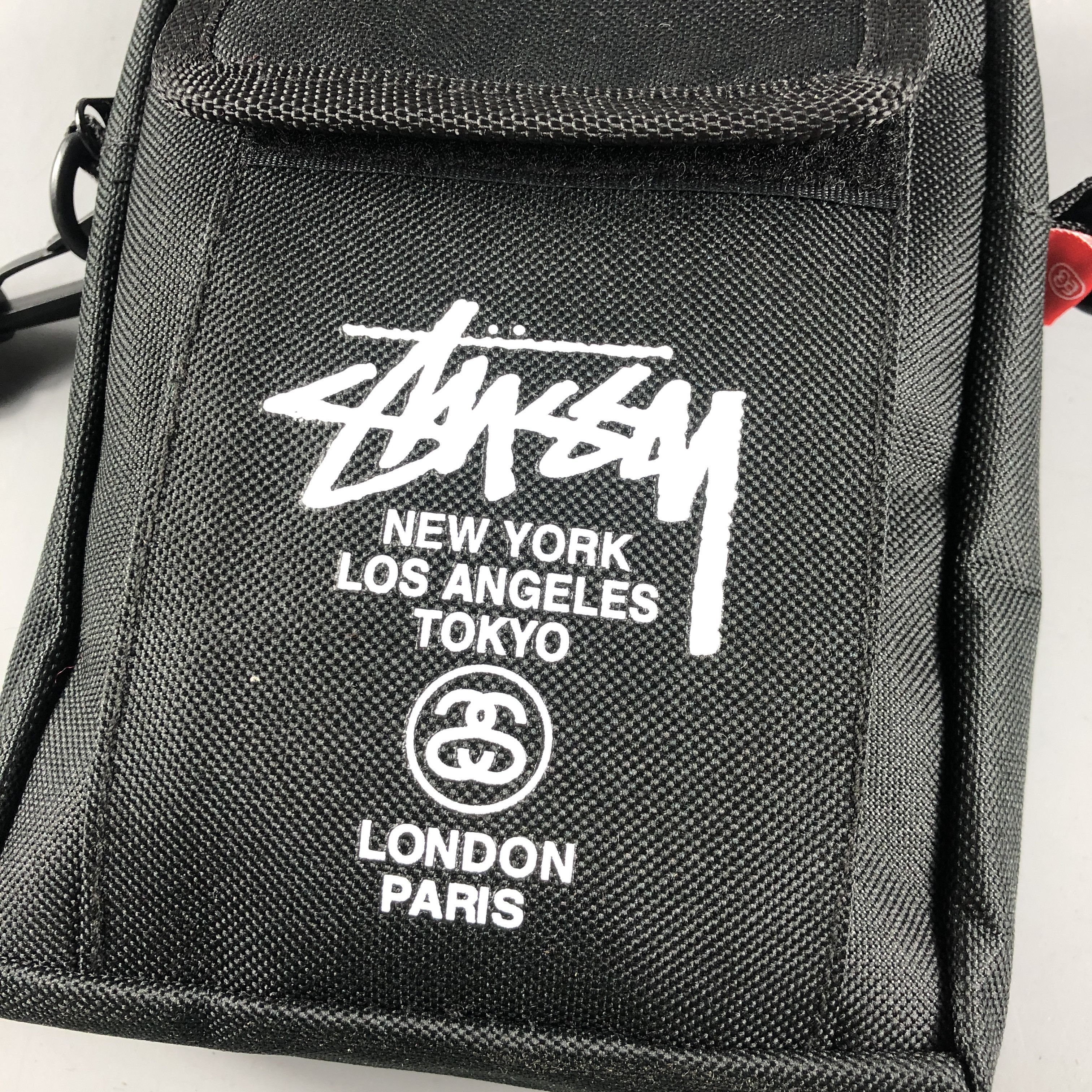 Stussy Mini Stussy Sling Bag Canvas Crossbody Shoulder Bag Black Size ONE SIZE - 3 Thumbnail
