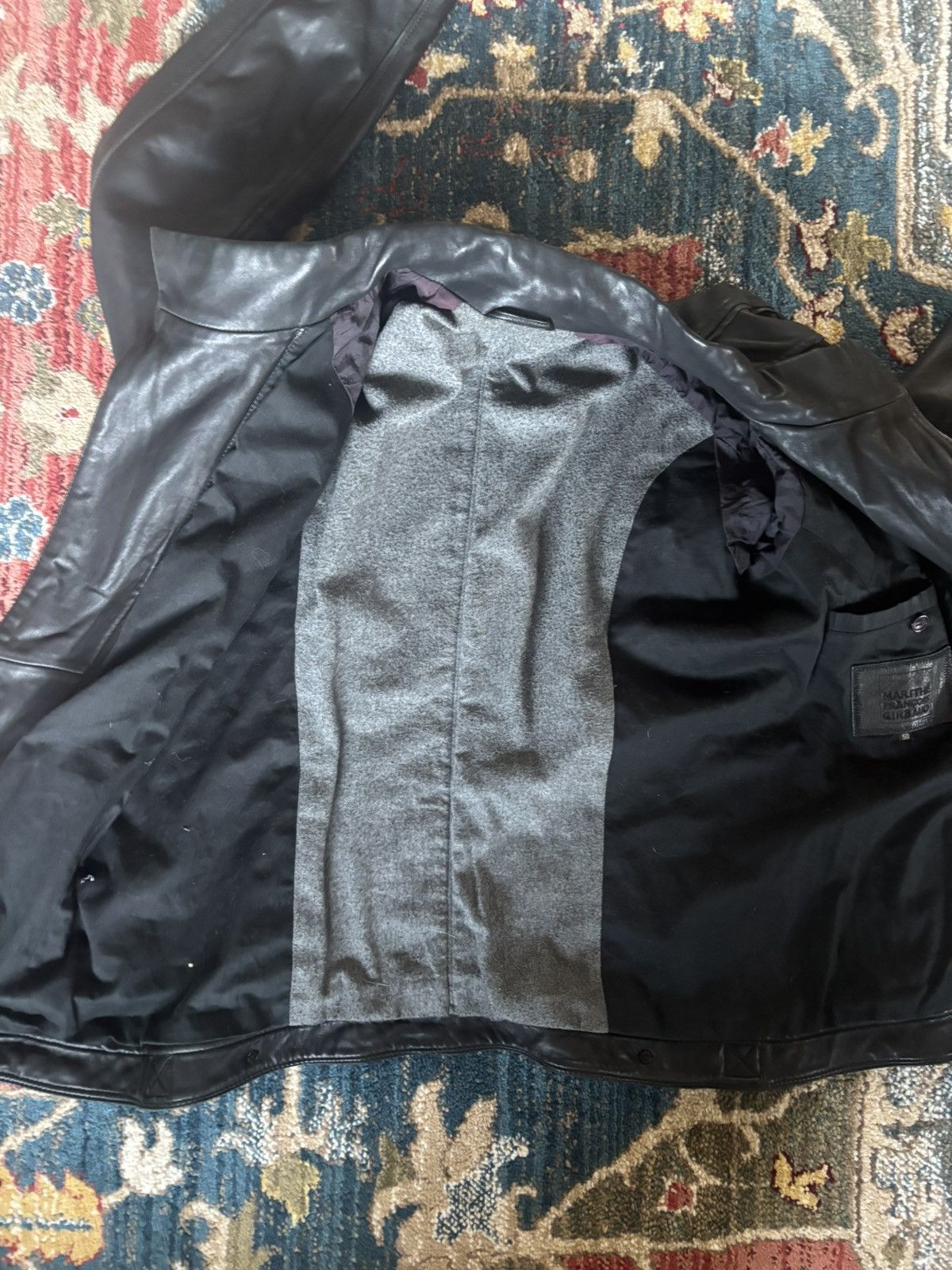 Marithe + Francois Girbaud MARITHÉ & FRANÇOIS GIRBAUD LEATHER JACKET Size US M / EU 48-50 / 2 - 5 Thumbnail
