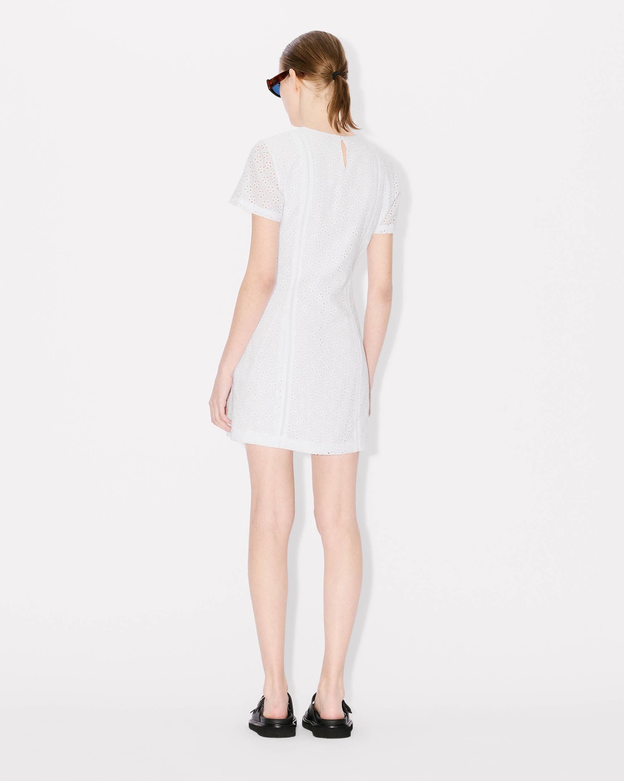 Kenzo o1y1025 Mini Dress in White Size S / US 4 / IT 40 - 4 Thumbnail