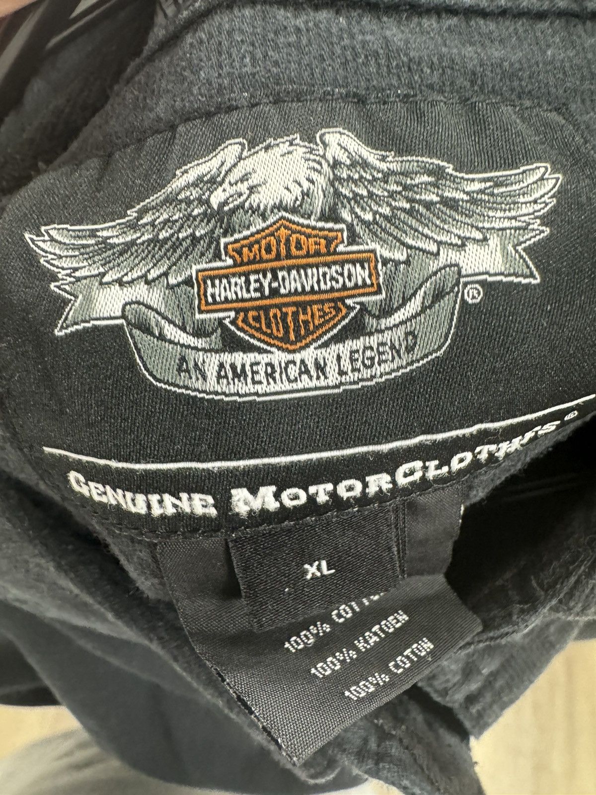 Harley Davidson × Vintage Vintage Harley Davidson Button Up Size US XL / EU 56 / 4 - 4 Thumbnail