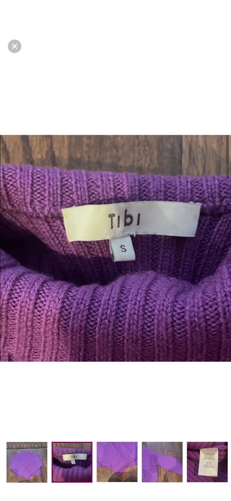 Tibi Ribbed Turtleneck Sweater Tibi Size S / US 4 / IT 40 - 3 Thumbnail