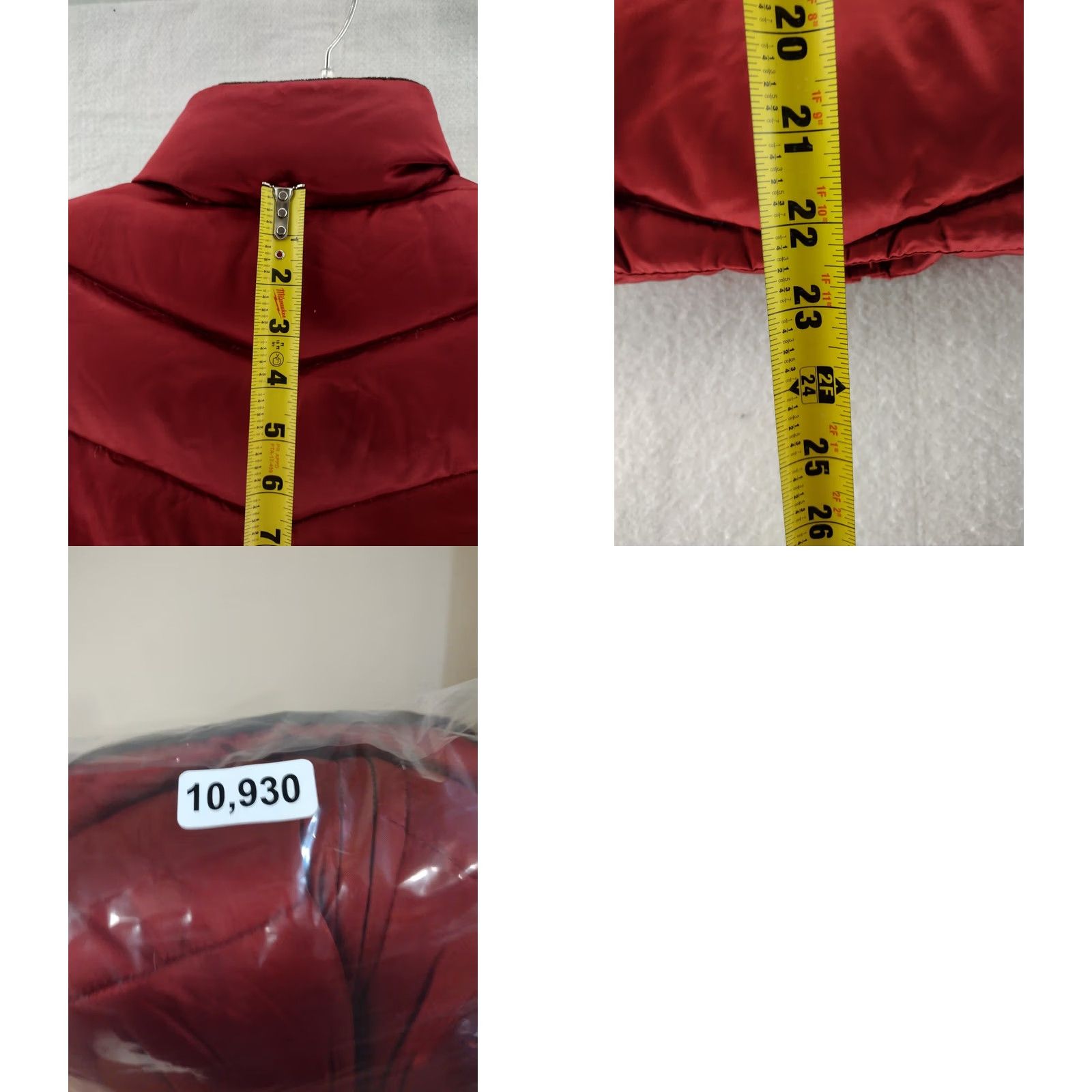 Eddie Bauer Eddie Bauer Vest Womens Large Puffer Down Zip Full Zip Inner Pockets Insulated Winter Red Women L Vest Size L / US 10 / IT 46 - 9 Thumbnail