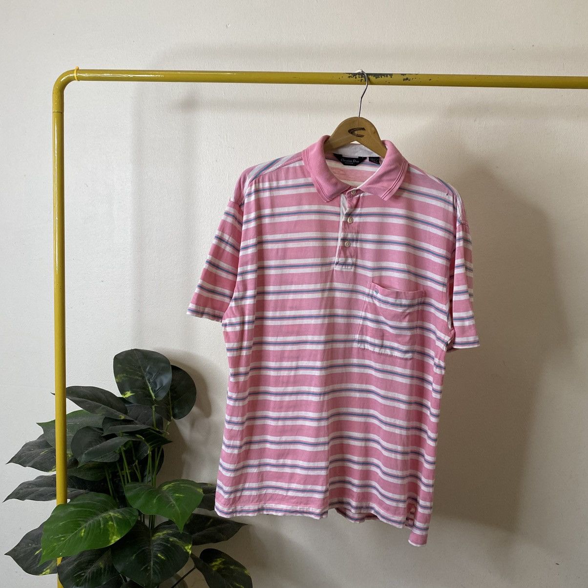 Christian Dior Monsieur Vintage 90s Christian Dior Stripes PoloT Shirt Size US L / EU 52-54 / 3 - 1 Thumbnail