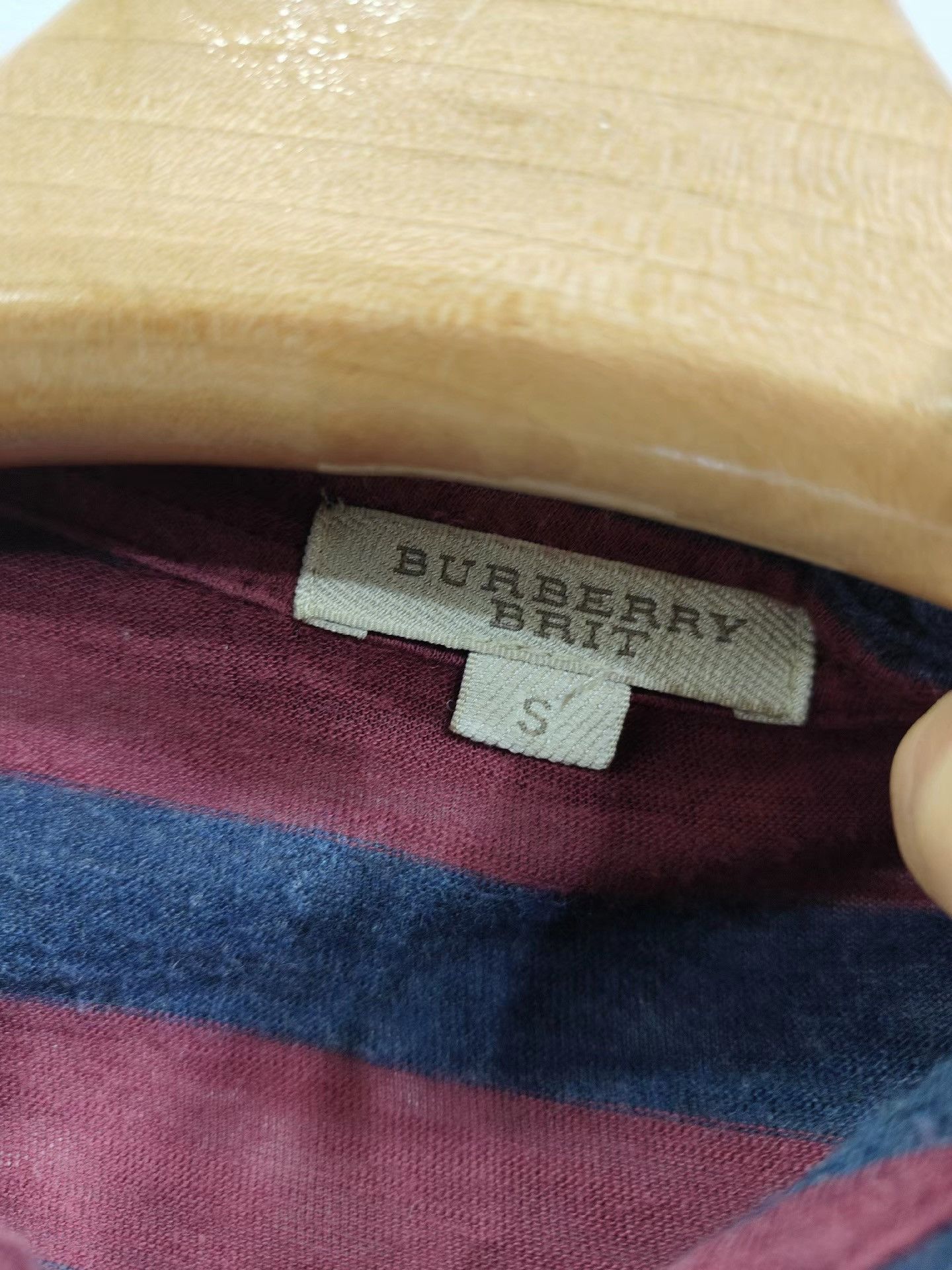 Burberry BURBERRY Men's Striped Short Sleeve Top K29 Size US S / EU 44-46 / 1 - 4 Thumbnail