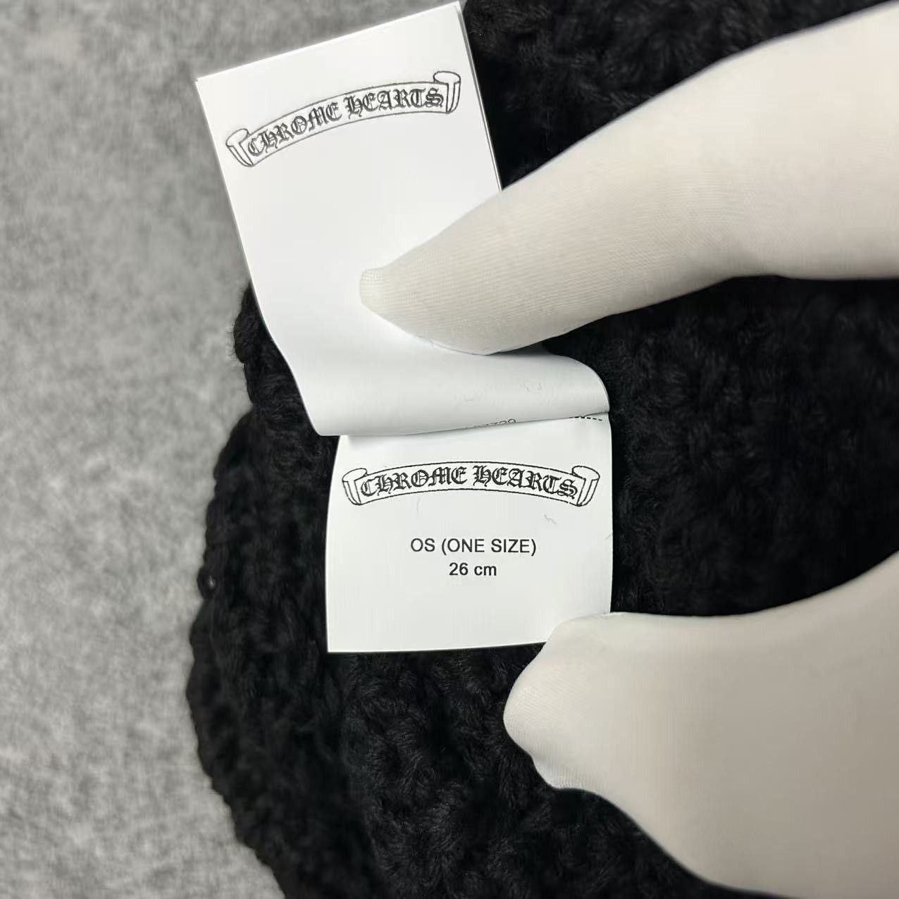 Chrome Hearts Chrome Hearts Black Cotton Knit Cross Patch Beanie Size ONE SIZE - 5 Thumbnail