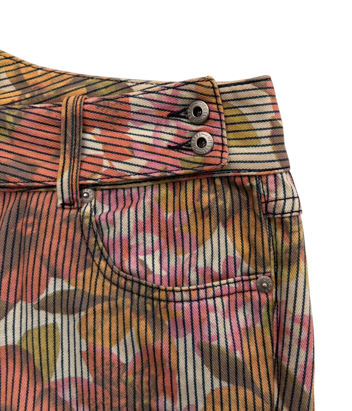 Diesel Diesel Floral Overprinted Multicolour Pants Size 30" / US 8 / IT 44 - 6 Thumbnail