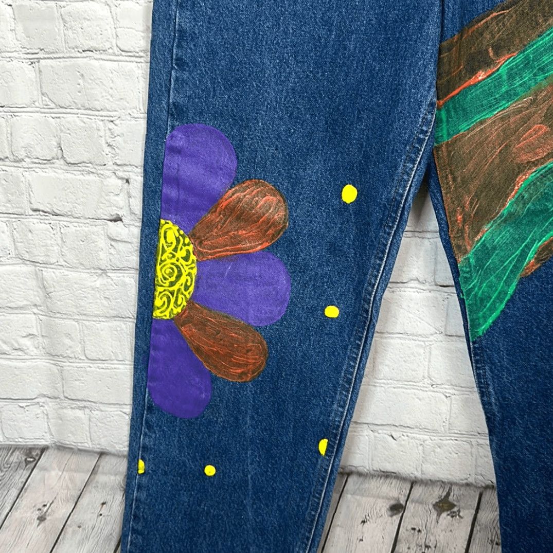 Carhartt Carhartt Mens Jeans Relaxed Fit Upcycled Cut off Hem 30x32 Blue Size US 30 / EU 46 - 3 Thumbnail