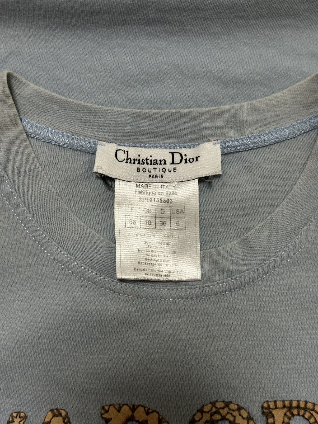 Dior CHRISTIAN DIOR F/W 2003 "J'ADORE DIOR" Patchwork Tank Top Size S / US 4 / IT 40 - 5 Thumbnail