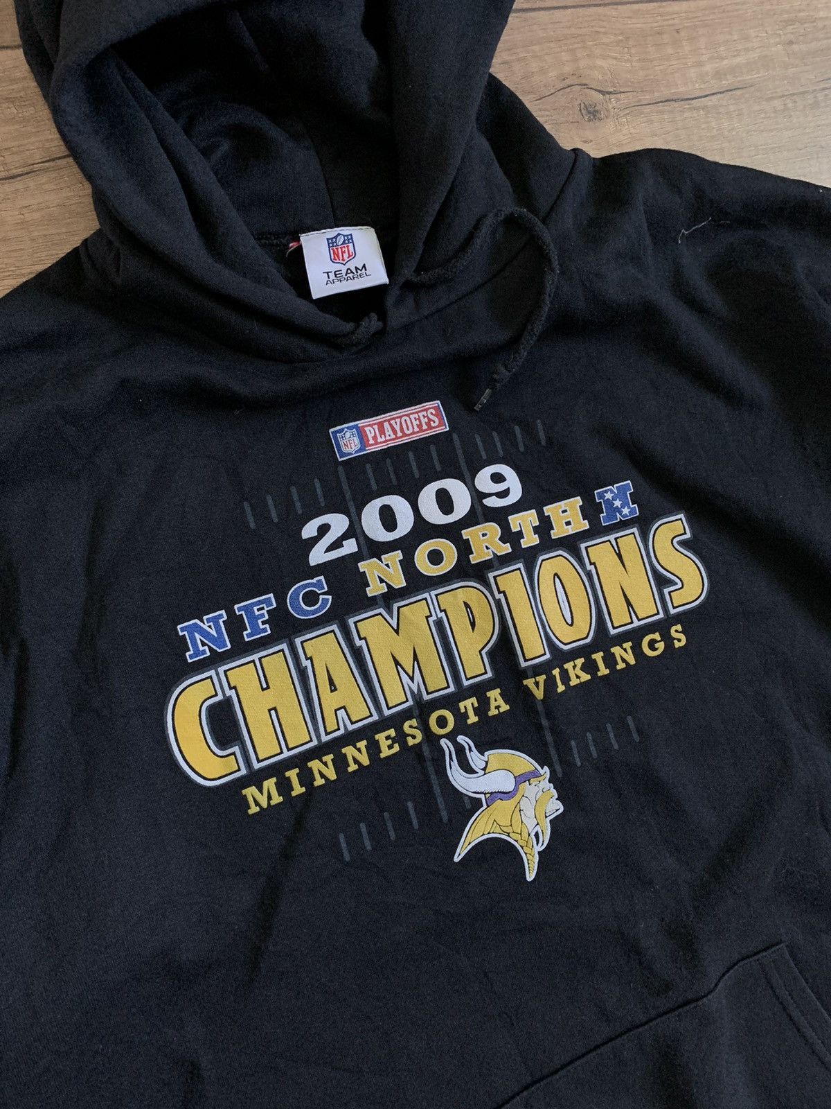 NFL Vintage 2009 NFL NFC Minnesota Vikings Champions Hoodie Size US XL / EU 56 / 4 - 5 Thumbnail
