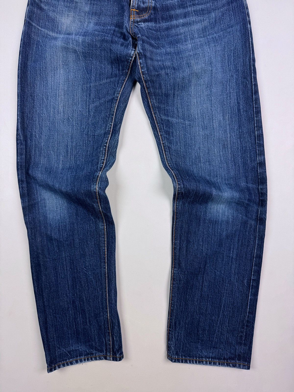 Nudie Jeans Nudie Jeans Steady Eddie Washed Selvage Denim Jeans Pants Size US 30 / EU 46 - 2 Thumbnail