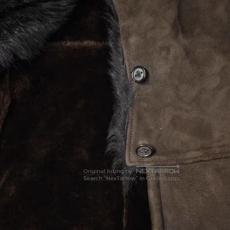 Loewe Loewe Suede Faux Fur One-Piece Jacket Size XS / US 0-2 / IT 36-38 - 7 Thumbnail