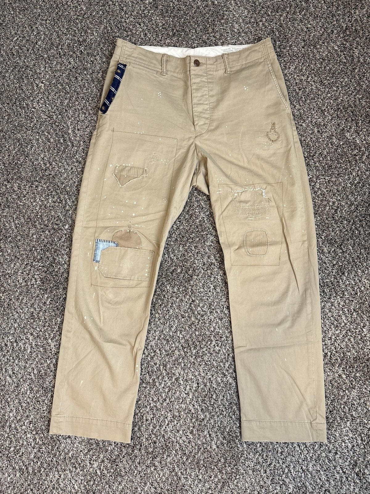 Polo Ralph Lauren Polo Ralph Repaired Chinos Size US 33 - 1 Thumbnail
