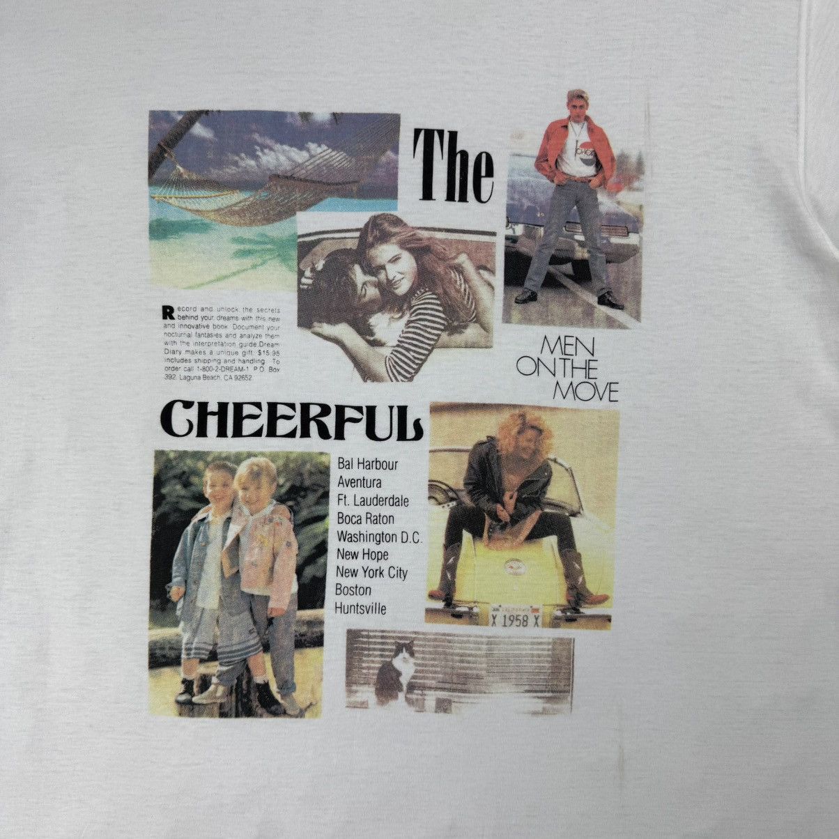 Vintage Vintage The Man On The Move “CHEERFUL” Photographic T-shirt Size US L / EU 52-54 / 3 - 6 Thumbnail