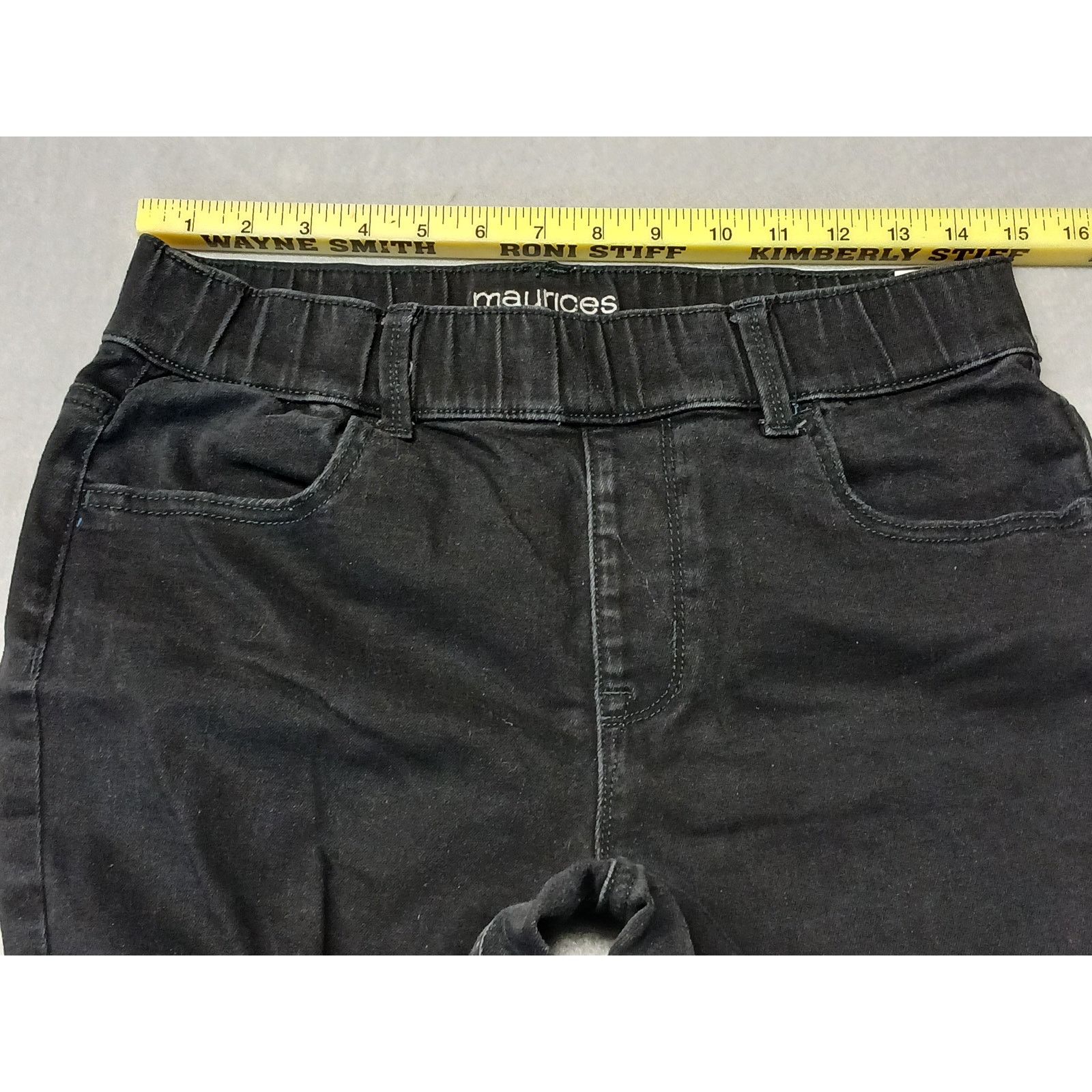 Other Maurices (Medium) Black Short Super High Rise Rugged Jeans Size 30" / US 8 / IT 44 - 4 Thumbnail