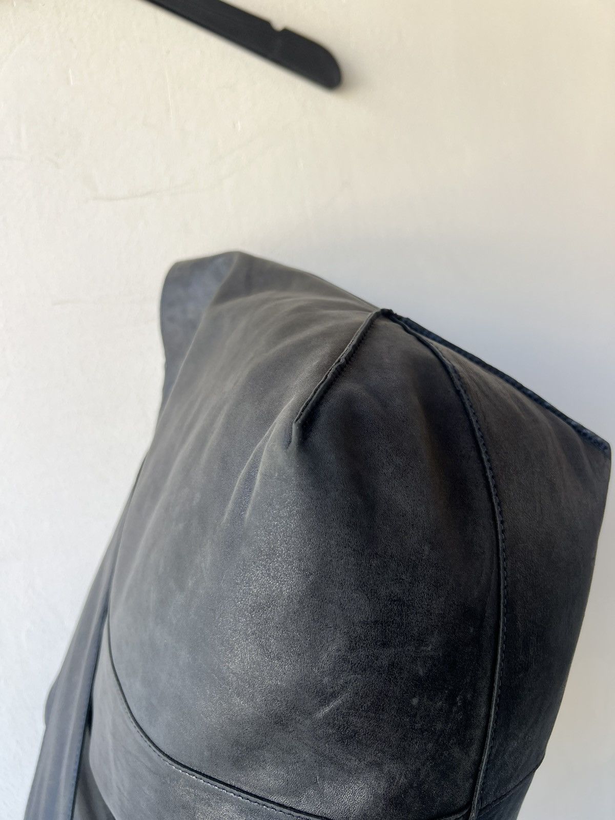 Leather Jurgen Lehl Japan Faded Patina Leather Asymmetrical Bag Size ONE SIZE - 18 Thumbnail