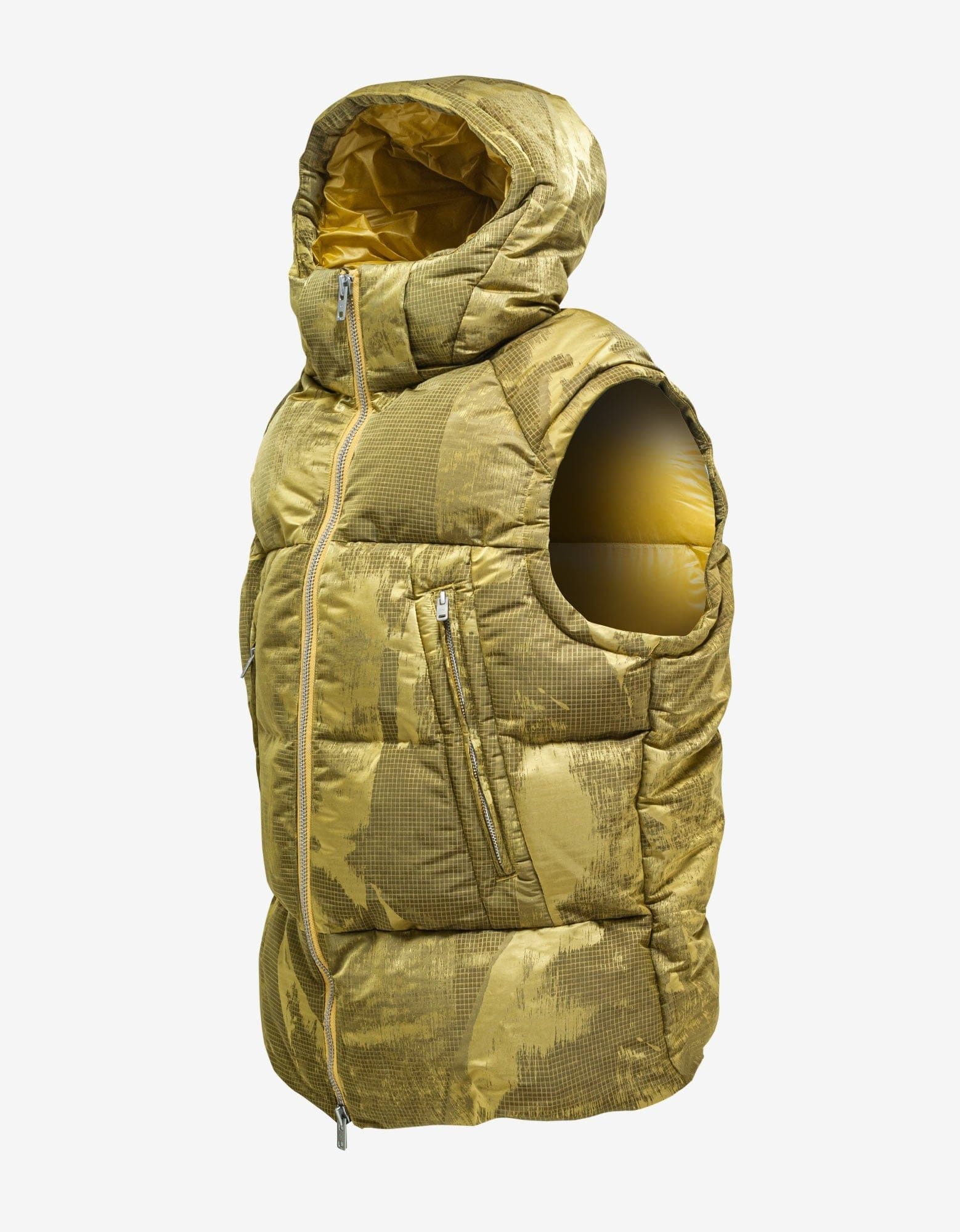 Y-3 o1y0525 Shell Hooded Vest in Lime Green Size US XS / EU 42 / 0 - 4 Thumbnail
