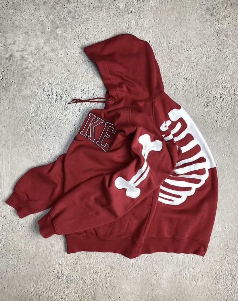 Nike Nike Skeleton Vintage Hoodie 90s Size US XL / EU 56 / 4 - 2 Thumbnail