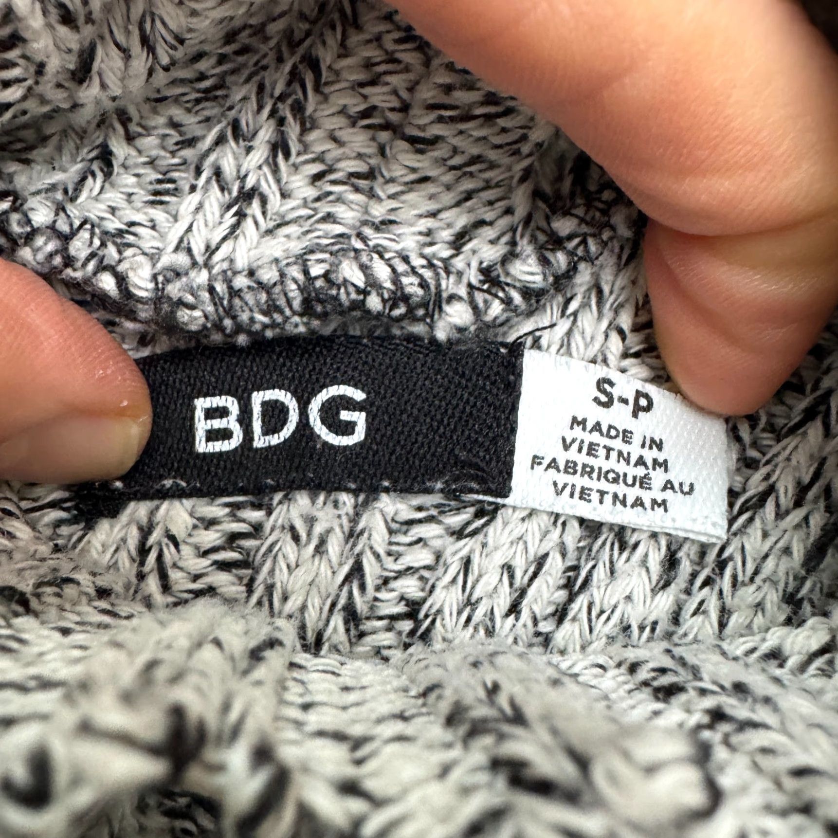 Bdg BDG Women Dress Small Petite Gray Knit Sleeveless Turtleneck Bodycon Mini Casual Size S / US 4 / IT 40 - 7 Thumbnail