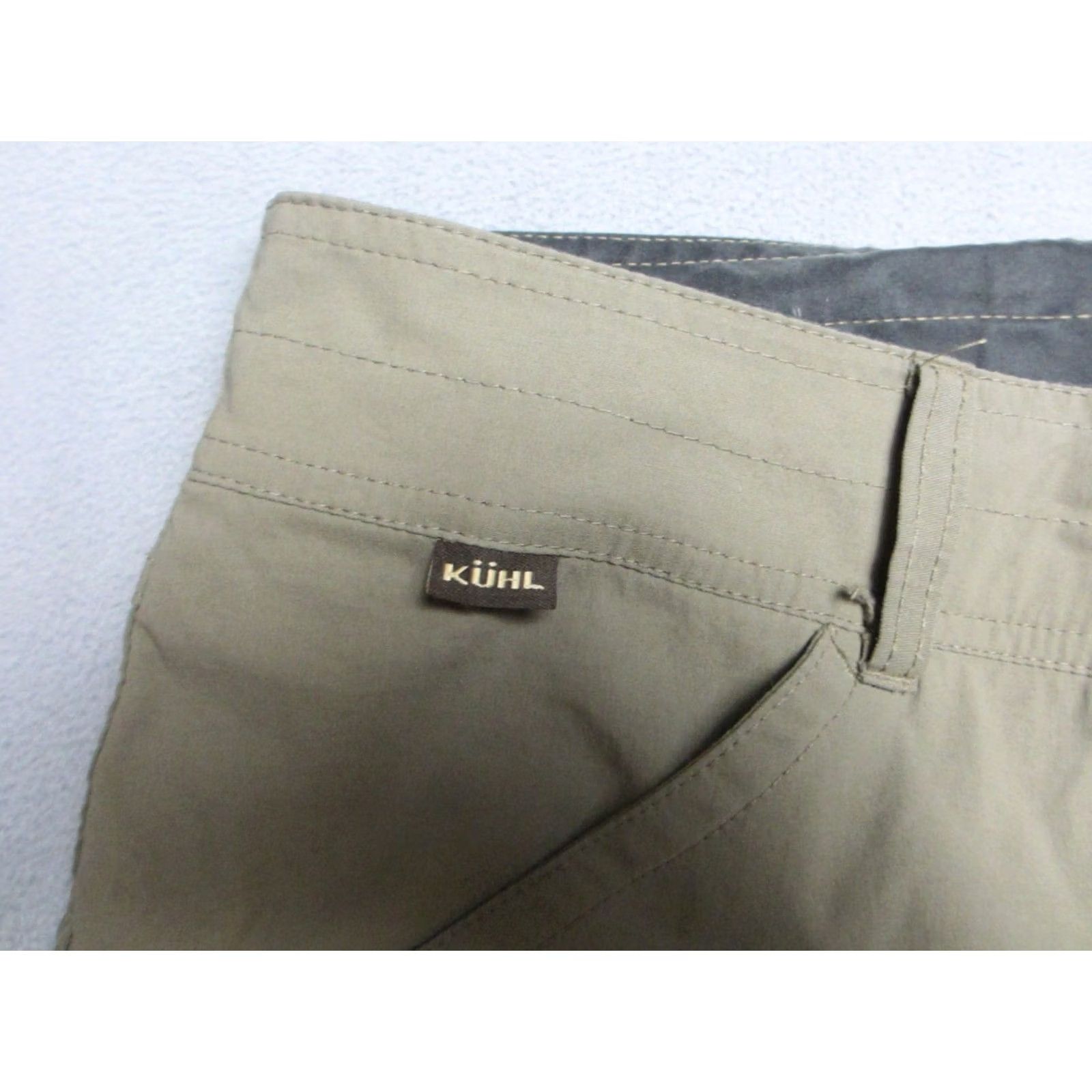 Olive Kuhl Shorts Mens 40 Olive Green Nylon Stretch Cargo Renegade Hiking Outdoor Comfort Travel Workwear Casual Size US 40 / EU 56 - 2 Thumbnail
