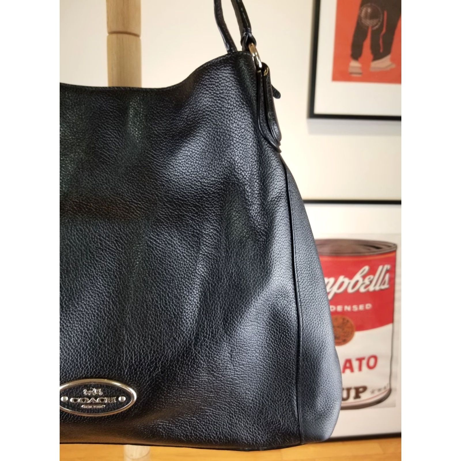 Coach VINTAGE Y2K COACH BLACK LEATHER SHOULDER HANDBAG CROSS BAG Size ONE SIZE - 5 Thumbnail