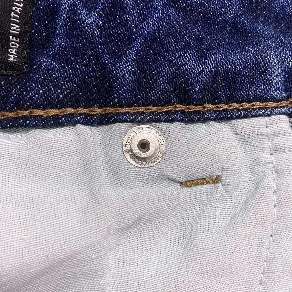 Dsquared2 Dsquared2 Distressed Washed Torn Denim Jeans Big Leather Tag Size US 38 / EU 54 - 15 Thumbnail