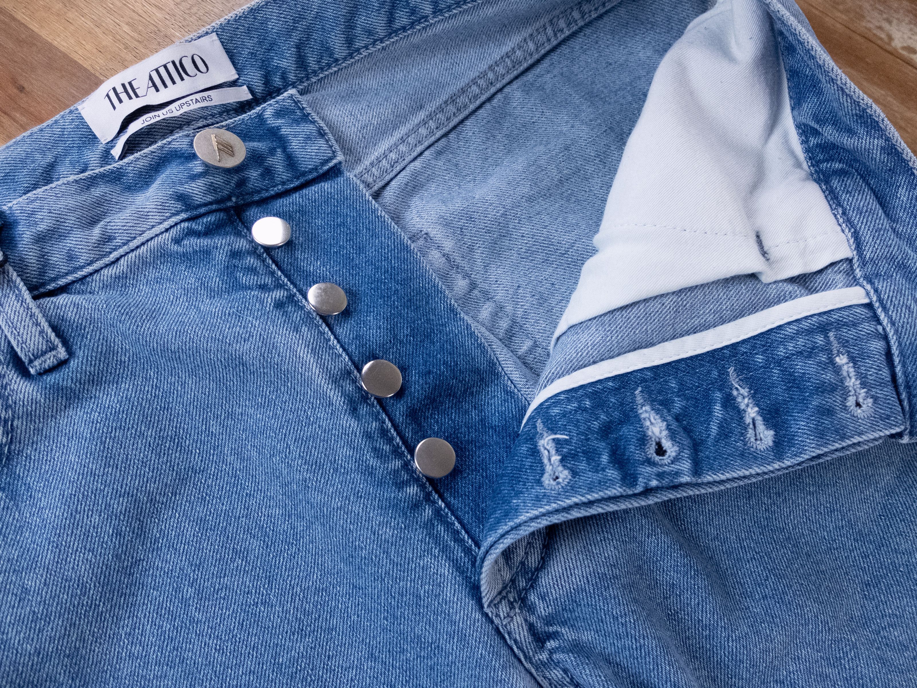 The Attico THE ATTICO light blue boyfriend jeans 26 authentic NWT Size 26" / US 2 / IT 38 - 8 Thumbnail