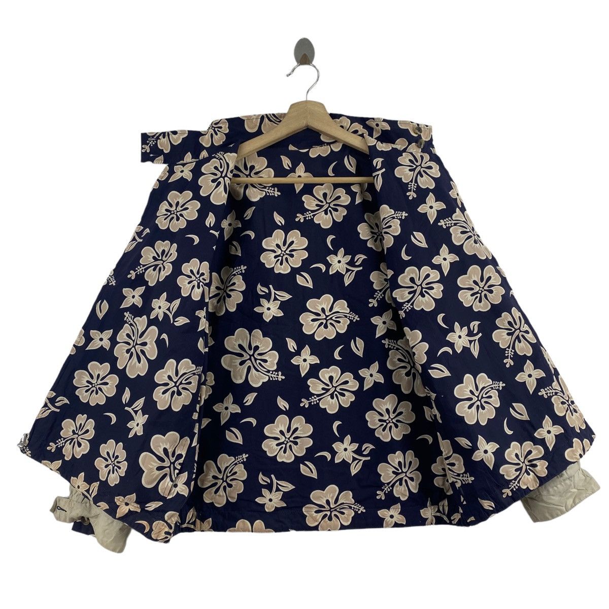 Lands' End LAND'S END Flower Overprint Reversible Bomber Jacket Size US M / EU 48-50 / 2 - 6 Thumbnail