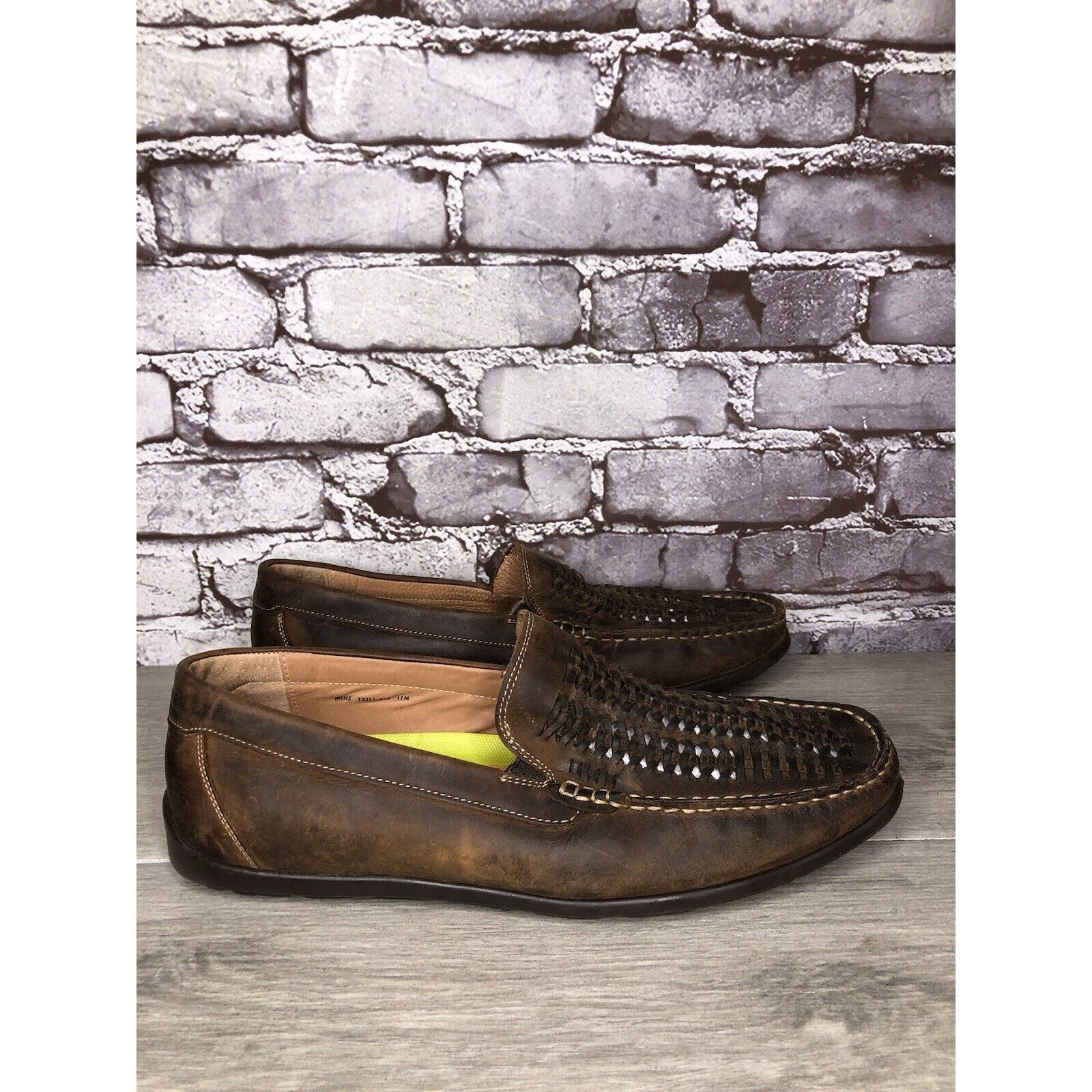 Florsheim Florsheim Brown Leather BasketWeaves Driving Shoes Men Sz 11 Size US 11 / EU 44 - 10 Thumbnail