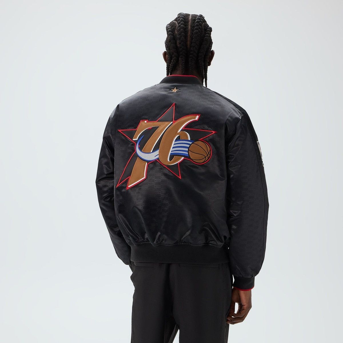 Kith Kith for NBA All-Star Philadelphia 76ers Bomber Black Large Size US L / EU 52-54 / 3 - 3 Thumbnail