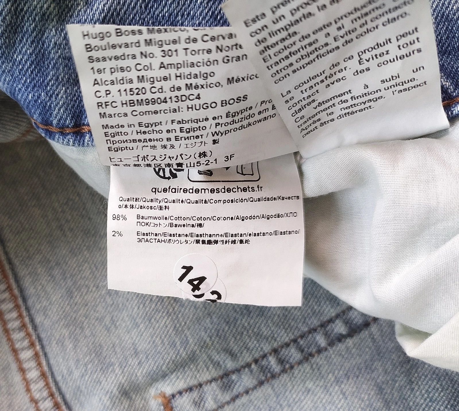 HUGO BOSS DELAWARE Slim fit men's Jeans T- 6070